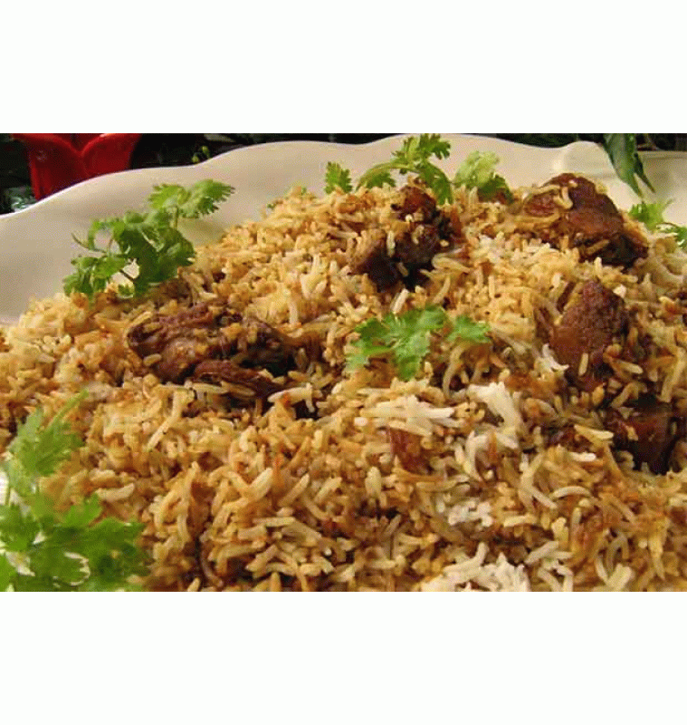 Cooked Mutton Biriyani Cooked Mutton Biriyani