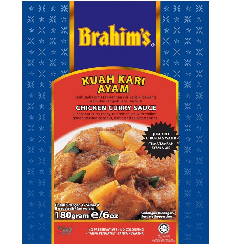 Kuah Kari Ayam / Chicken Curry Sauce - 180gm Kuah Kari Ayam / Chicken Curry Sauce - 180gm